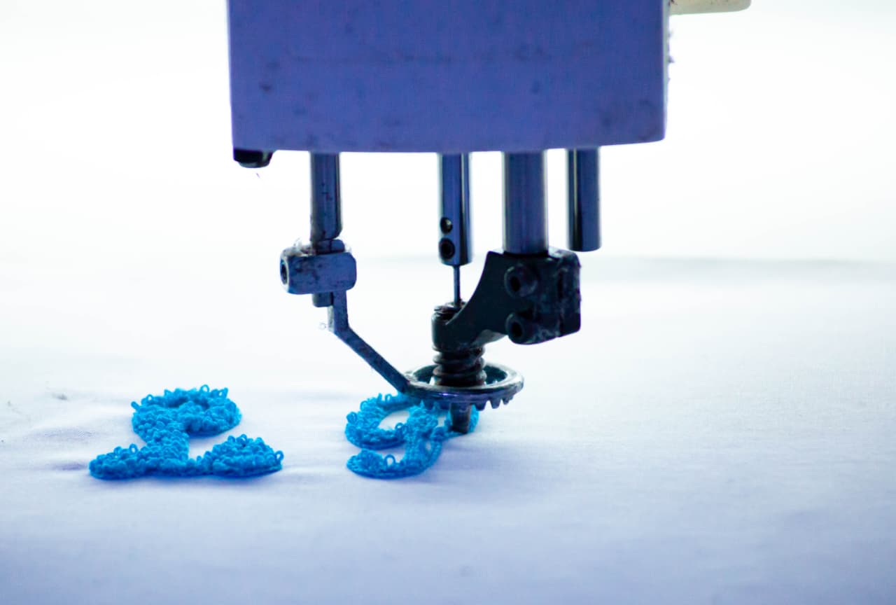 Broderie haute qualité sur textile